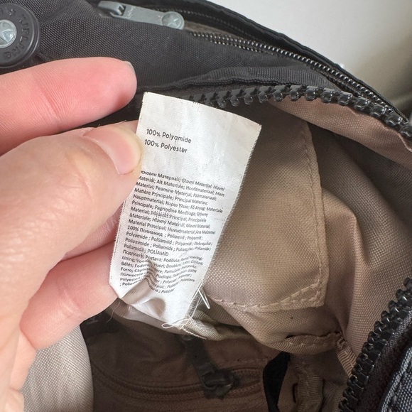 Kipling Small Black Nylon Crossbody Shoulder Bag Purse No Charm - Picture 8 of 11